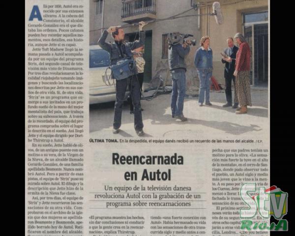 AUTOL. Cuarto Milenio realizó un programa sobre la reencarnación de ... AUTOL. Cuarto Milenio realizó un programa sobre la reencarnación de ...